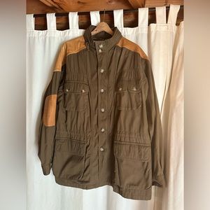 Orvis Field or Barn Jacket with Leather Details